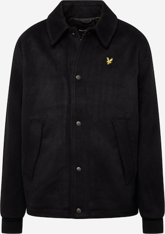 Lyle & Scott Φθινοπωρινό και ανοιξιάτικο μπουφάν σε μαύρο: μπροστά