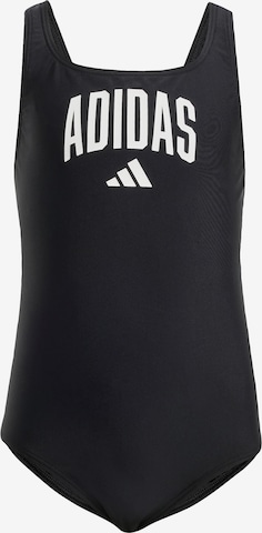 juoda ADIDAS SPORTSWEAR Sportinis maudymosi kostiumėlis 'Collegiate': priekis