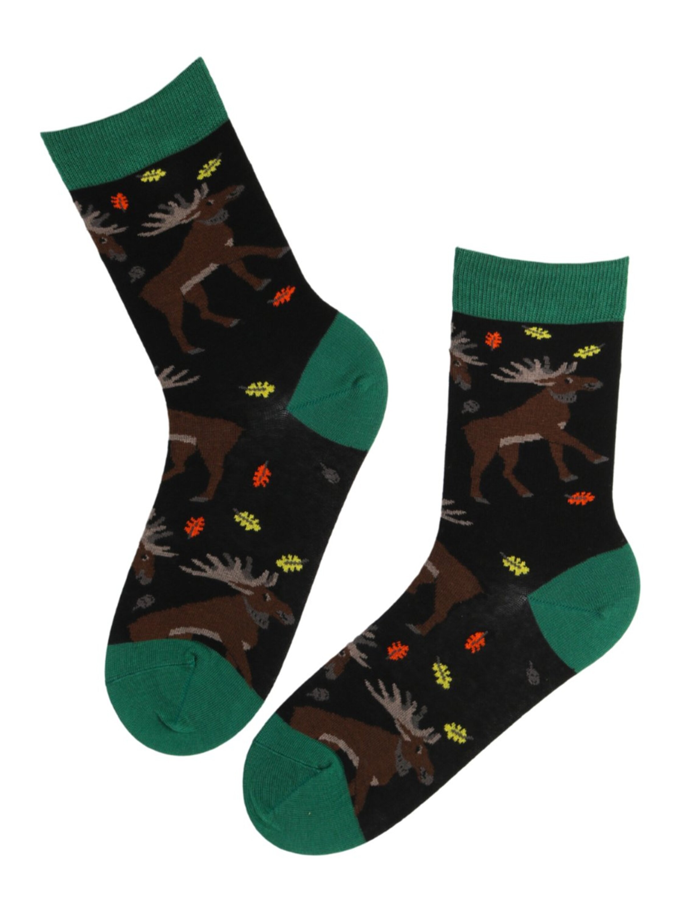 Calzino 'MOOSE cotton socks' di Sokisahtel in nero: frontale