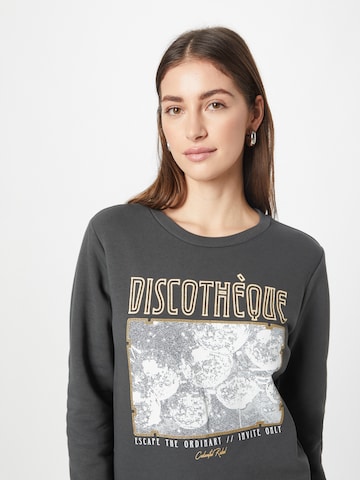 Colourful Rebel Sweatshirt 'Discothequet' in Grau