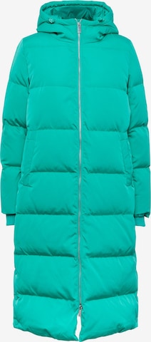 Y.A.S Winter Coat in Green: front