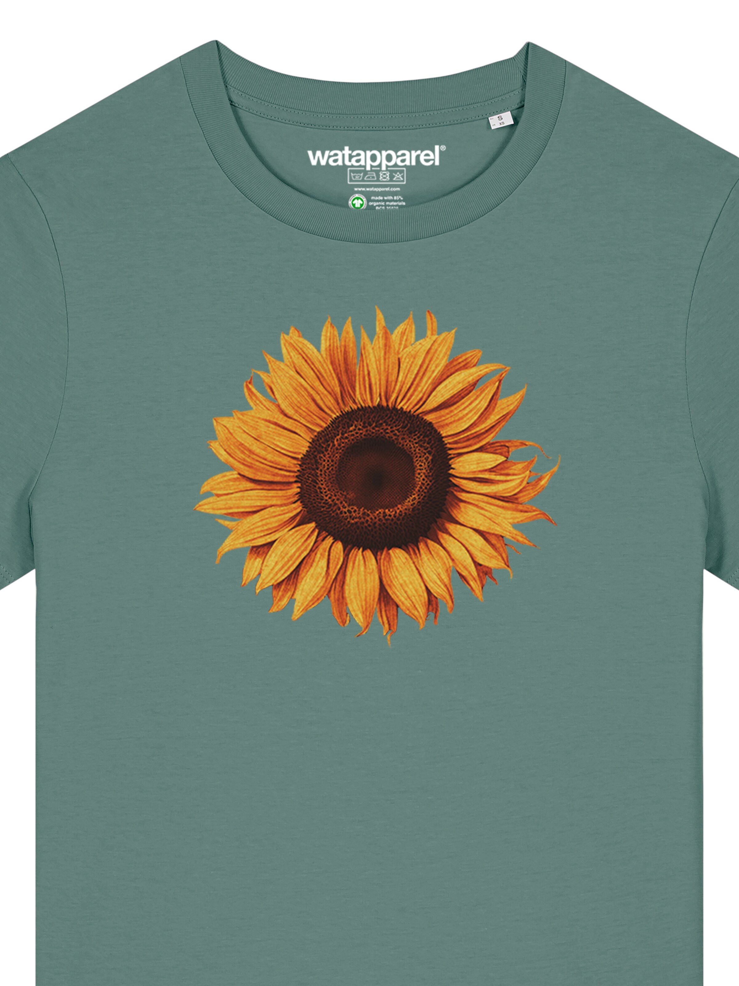 Watapparel Shirt 'Sonnenblume' in Green