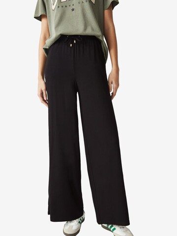 Next Wide leg Trousers in Black: front