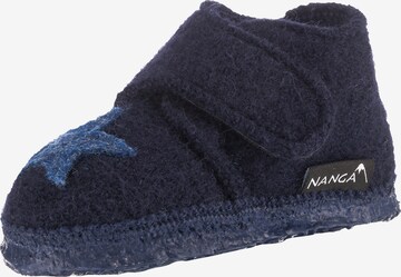 NANGA Slippers in Blue: front