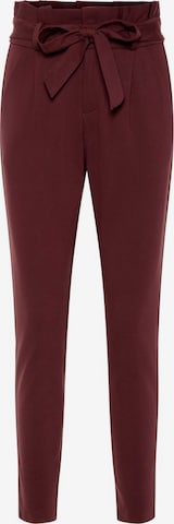 VERO MODA Pleat-Front Pants 'Eva' in Red: front