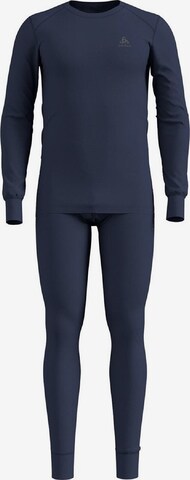 ODLO Base Layer ' Set shirt l/s pantslong WARM ' in Blue: front