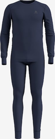 ODLO Unterwäsche ' Set shirt l/s pantslong WARM ' in Blau: predná strana