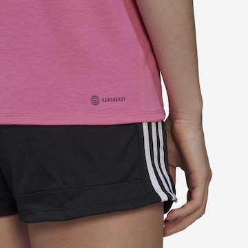 ADIDAS SPORTSWEAR Performance Shirt 'Train Icons' in Pink