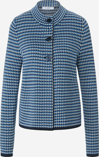 mayfair BY PETER HAHN Strickjacke in beige / blau / navy, Produktansicht