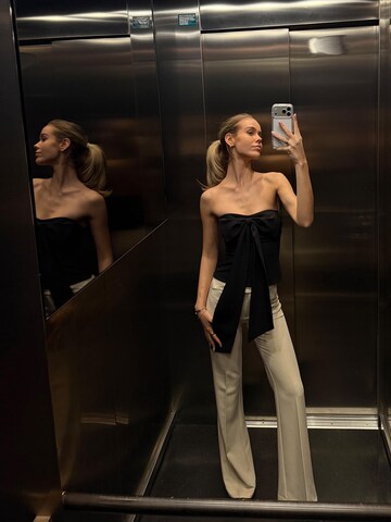 évasé Pantalon à plis millane en beige