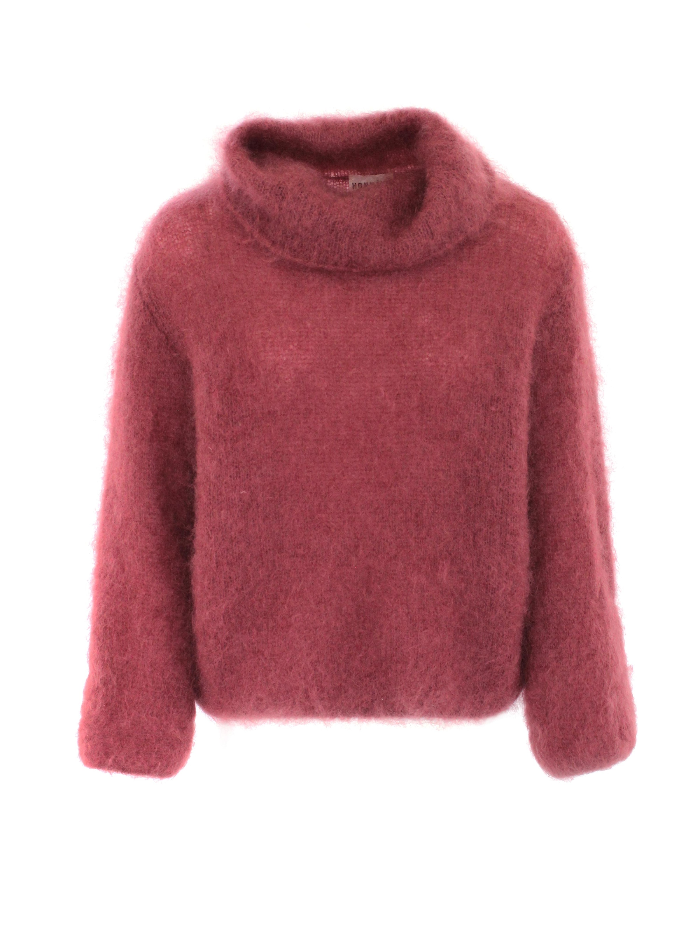 Honnête Atelier Trui 'Dune' in Rood: voorkant