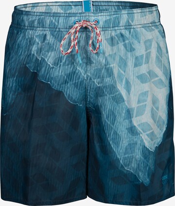 Pantaloncini da bagno 'WATER PRINTS' di ARENA in blu: frontale