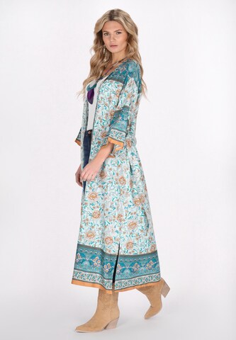 usha FESTIVAL - Kimono en azul: frente