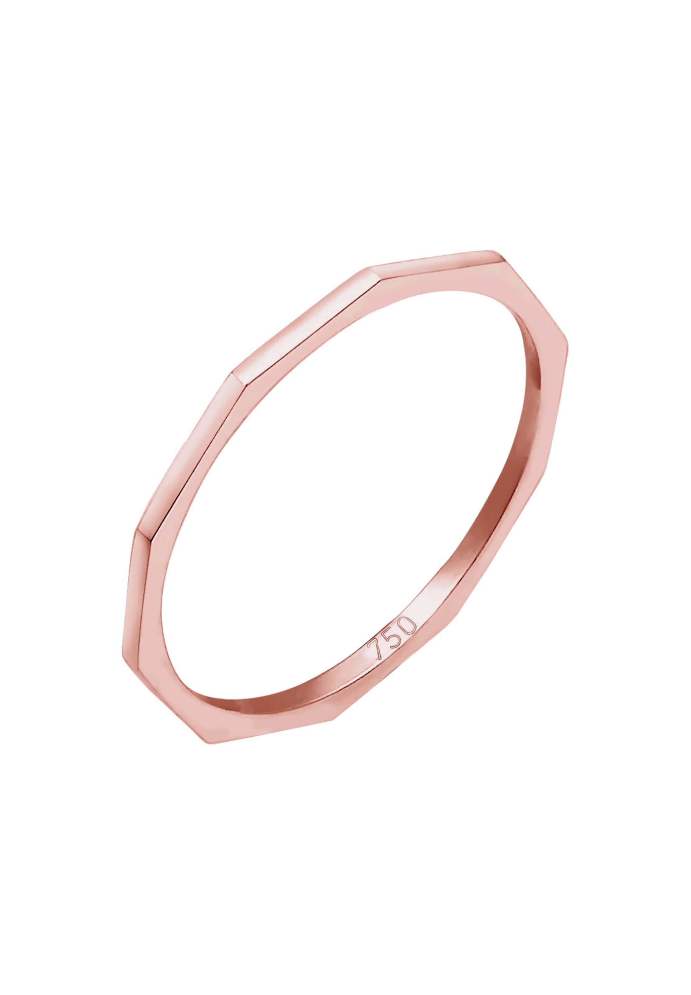 ELLI PREMIUM Ring 'Geo' in Goud: voorkant