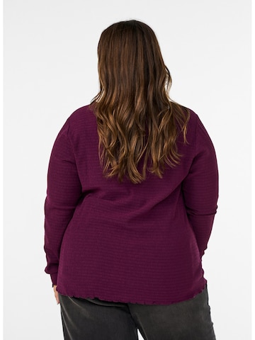 Camicia da donna 'Calaura' di Zizzi in lilla