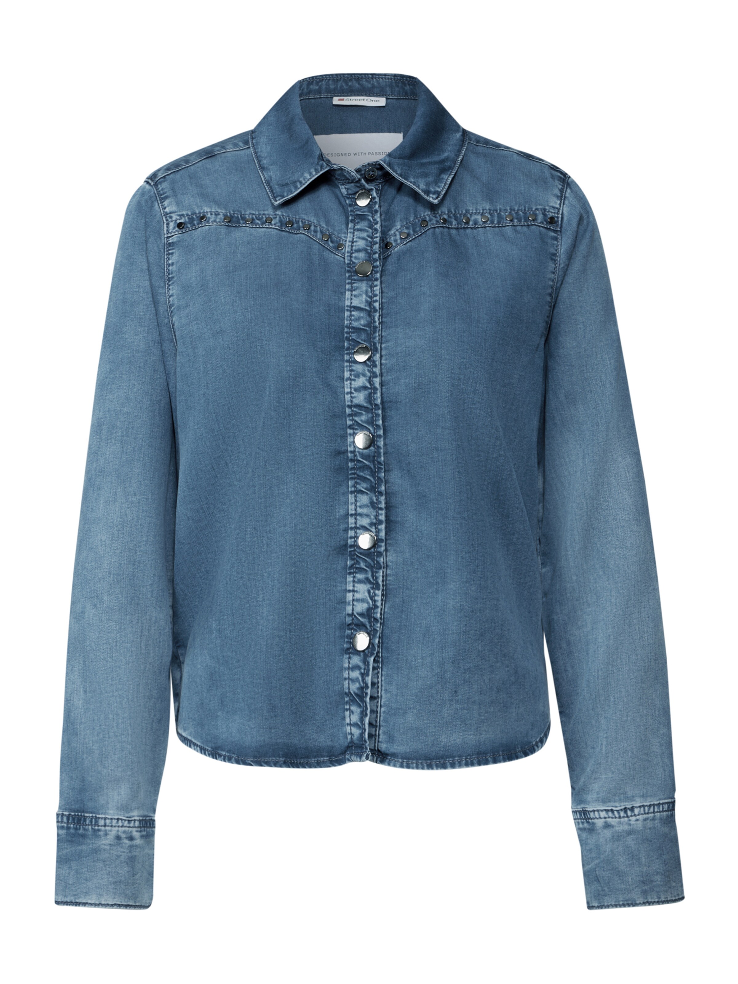 STREET ONE Μπλούζα σε μπλε: μπροστά