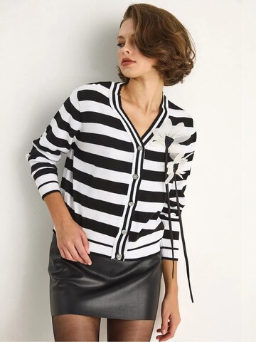 Bianco Lucci Strickjacke in Schwarz