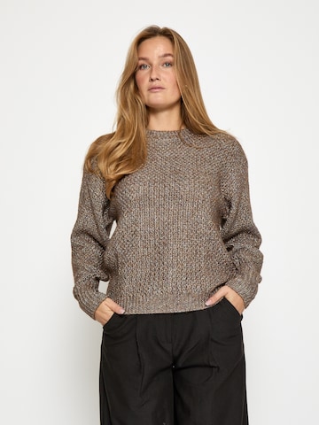 DESIRES - Jersey 'Lindsey' en marrón: frente