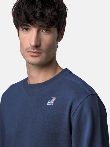 K-Way Sweatshirt 'FELPA NAEL POLY COTTON' i blå