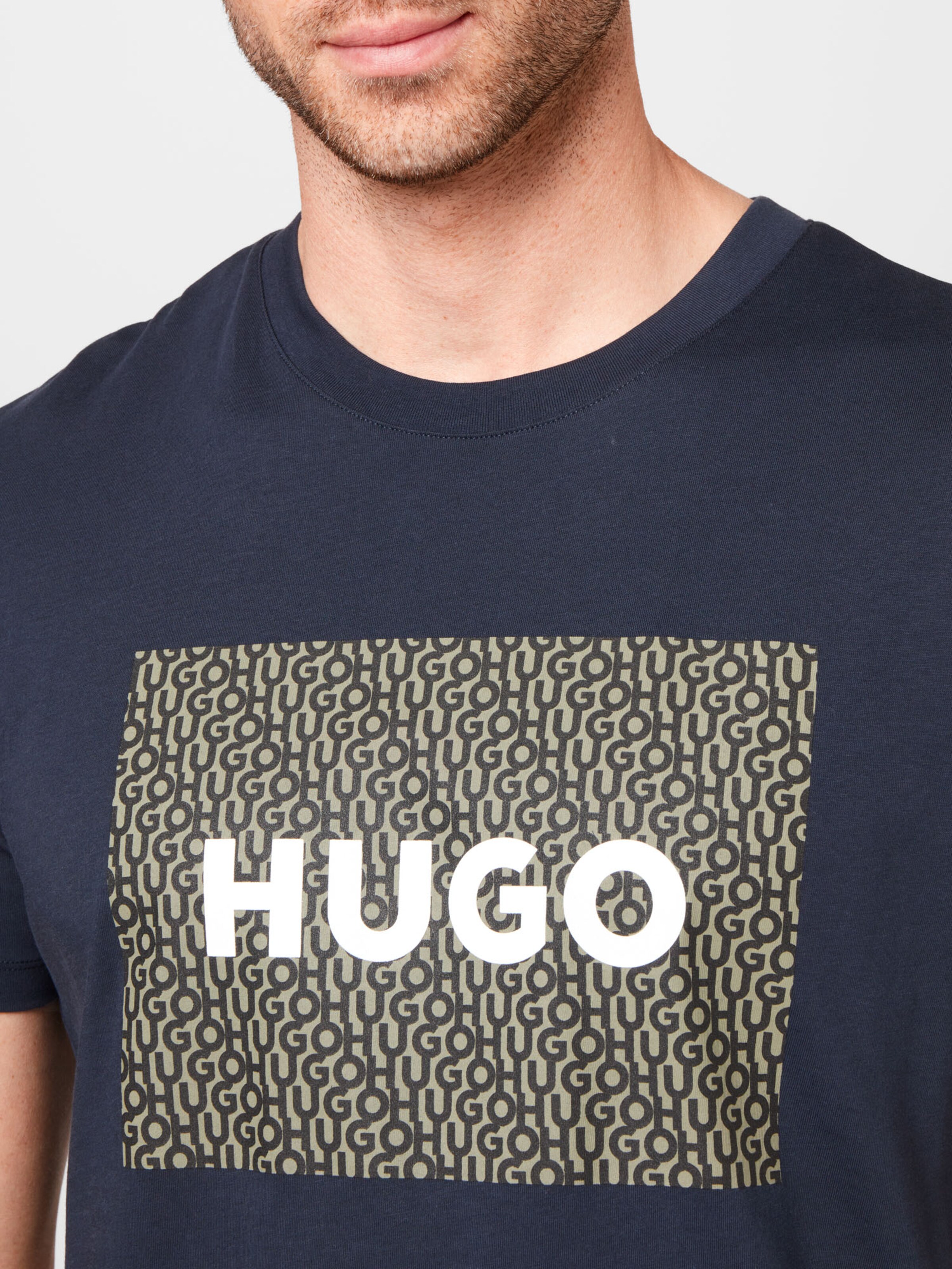Männer Shirts HUGO T-Shirt 'Dulive' in Blau - UN01748 Männer Shirts HUGO T-Shirt 'Dulive' in Blau - UN01748