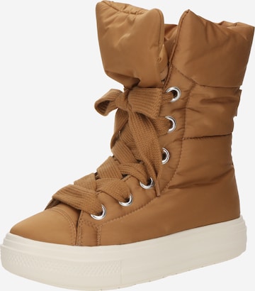 Ghete cu șireturi 'CTAS' de la CONVERSE pe maro: față