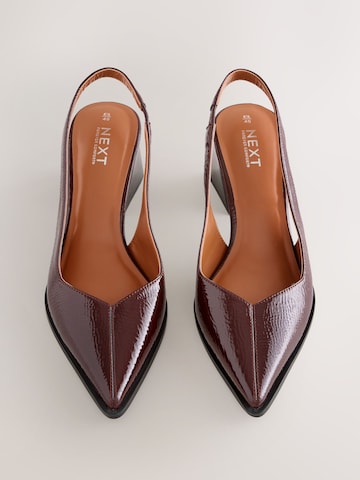 Next Lodičky s otvorenou pätou - Červená