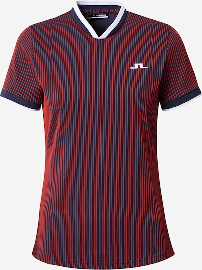 J.Lindeberg Performance Shirt 'Parvin' in Navy / Raspberry / White, Item view