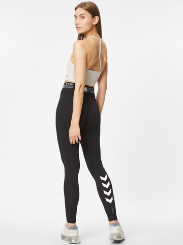 Hummel Skinny Sportbroek 'Maja' in Zwart