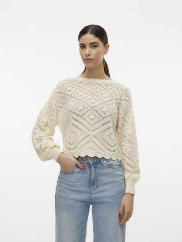 VERO MODA Sweater 'Grape' in Beige: front