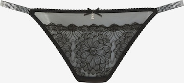 LASCANATanga gaćice - crna boja: prednji dio