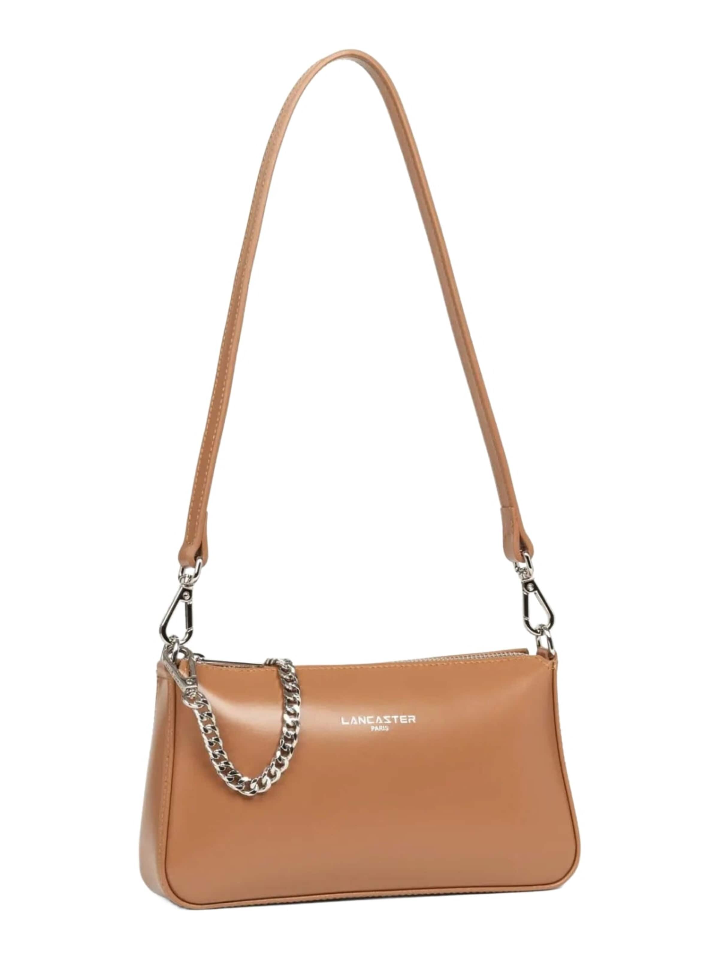 Sac bandoulière 'Lancaster Sac cuir Suave Even Camel' LANCASTER Paris en marron