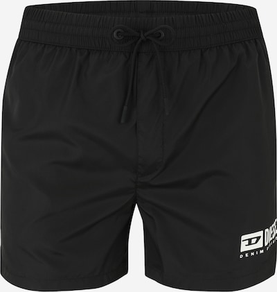 DIESEL Uimashortsit 'KEN-37-D-BOX' värissä musta / valkoinen, Tuotenäkymä