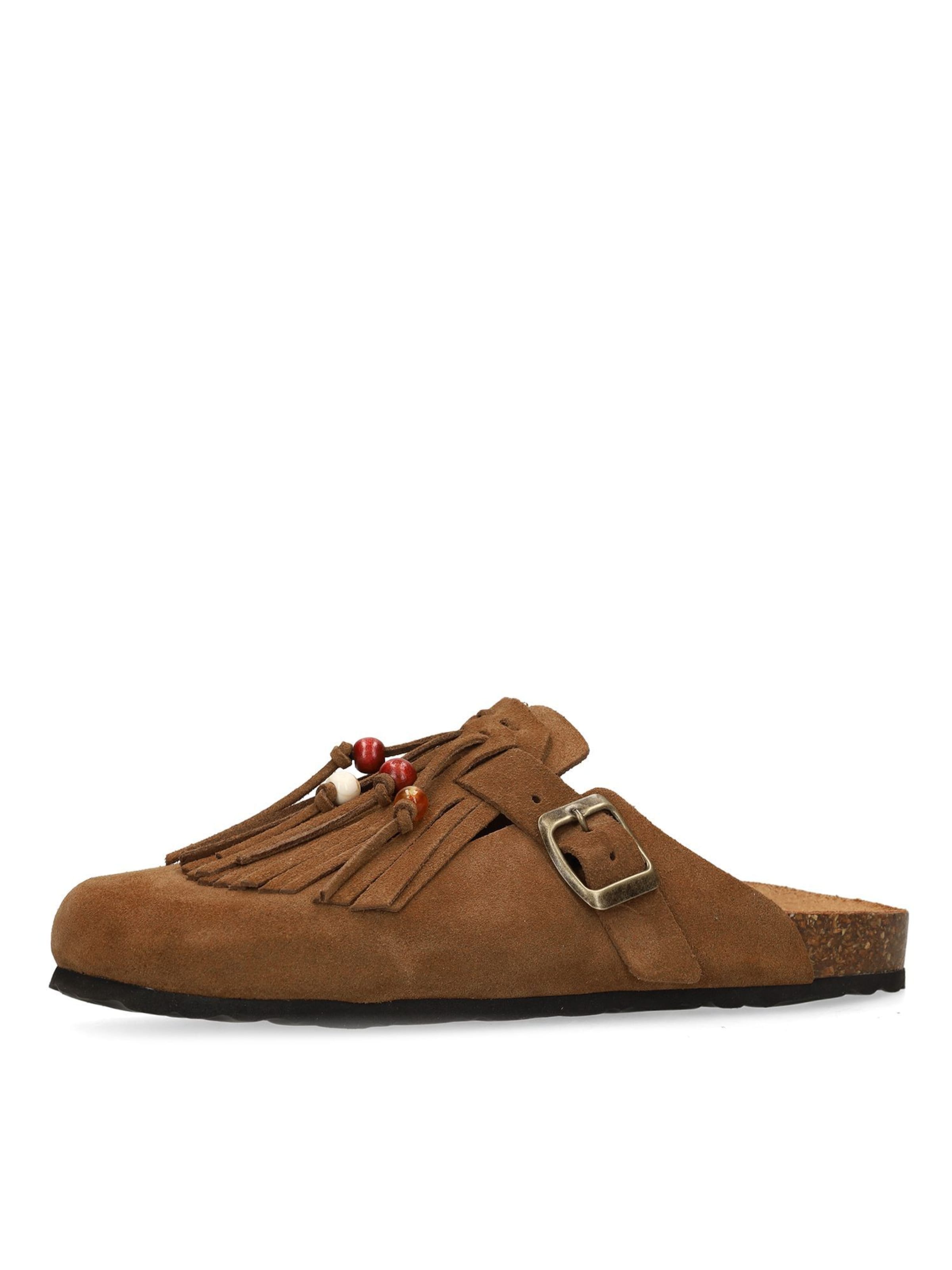 MANFIELD Pantolette in 36 in braun, Produktansicht