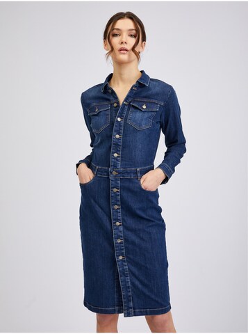 Orsay Shirt Dress in Blue: front