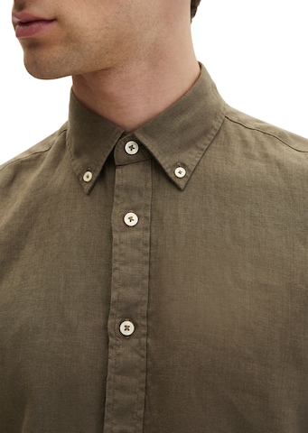 Marc O'Polo Regular fit Overhemd in Bruin
