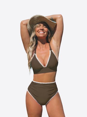 Cupshe Bikini 'DAA12C5E007JJ'‌‌‌‌ in Braun: Vorderseite