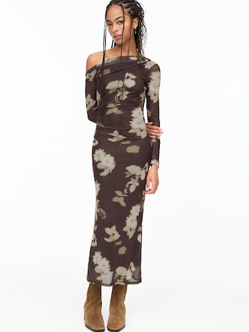 Pull&Bear Dress in Brown: front