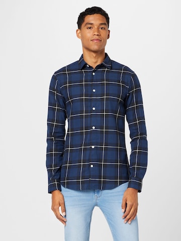 Coupe slim Chemise 'ARI' Only & Sons en bleu : devant