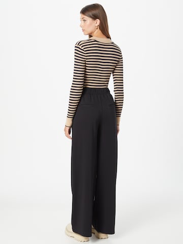 ESPRIT Wide Leg Hose in Schwarz