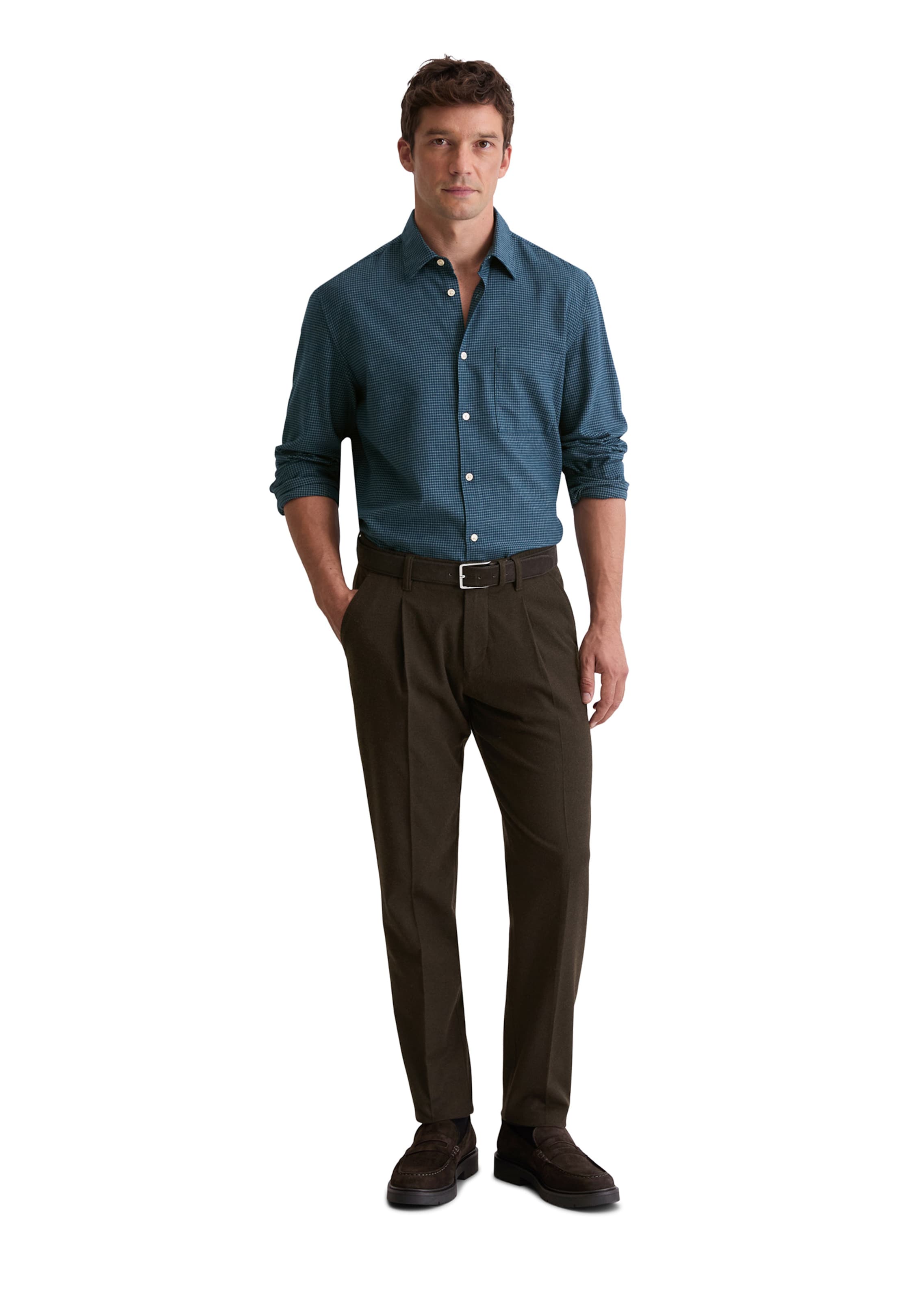 Marc O'Polo Regular fit Overhemd in Blauw