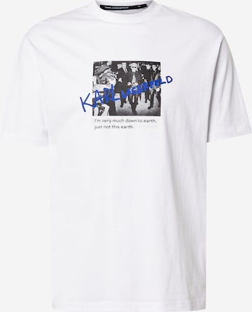Karl Lagerfeld Tričko – bílá: přední strana