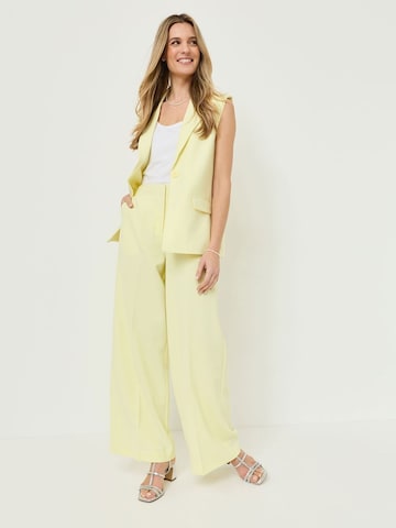 Wide Leg Pantalon Tamaris en jaune
