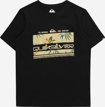 T-Shirt fonctionnel 'TROPICAL RAINBOW' QUIKSILVER en noir : devant