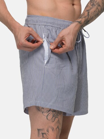Shorts de bain 'Seersucker' Vercate en bleu