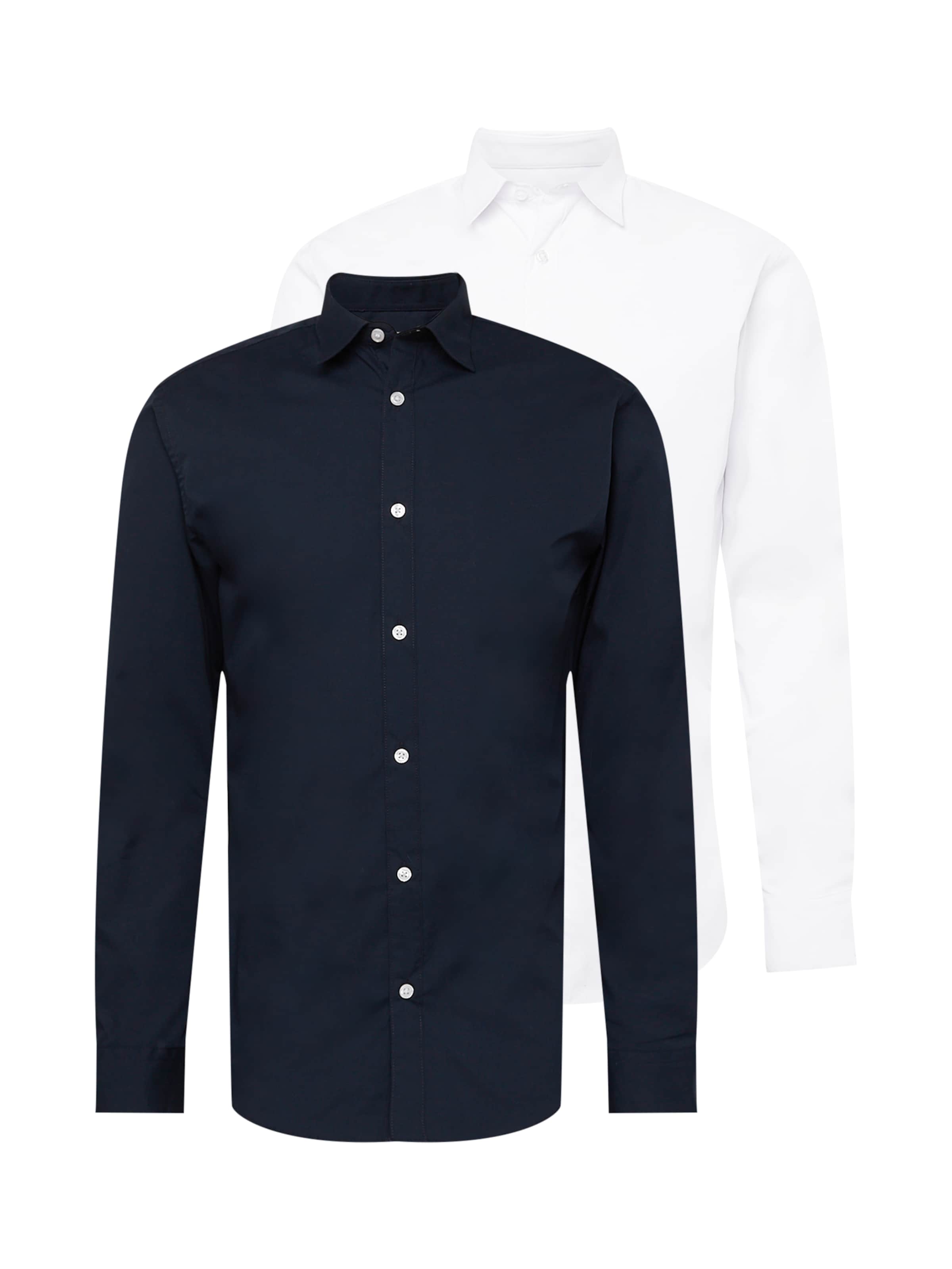 JACK & JONES Slim Fit Forretningsskjorte 'JJJoe' i blå: forside