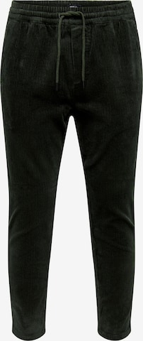 Pantalon 'Linus Life' Only & Sons en vert : devant