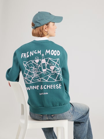 Sublevel Sweatshirt in Grün: Vorderseite