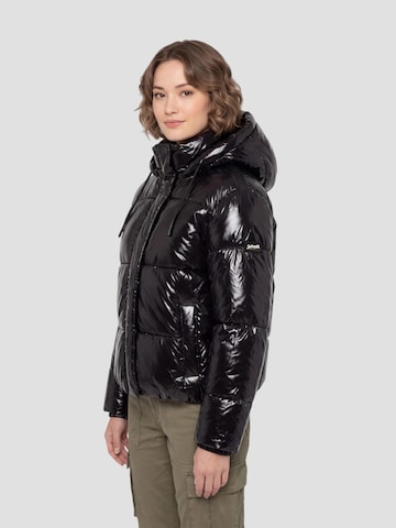 Schott NYC Wintermantel in Schwarz