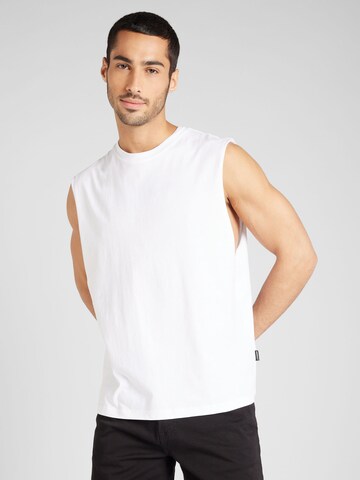 Tricou 'GRAND' de la JACK & JONES pe alb: față