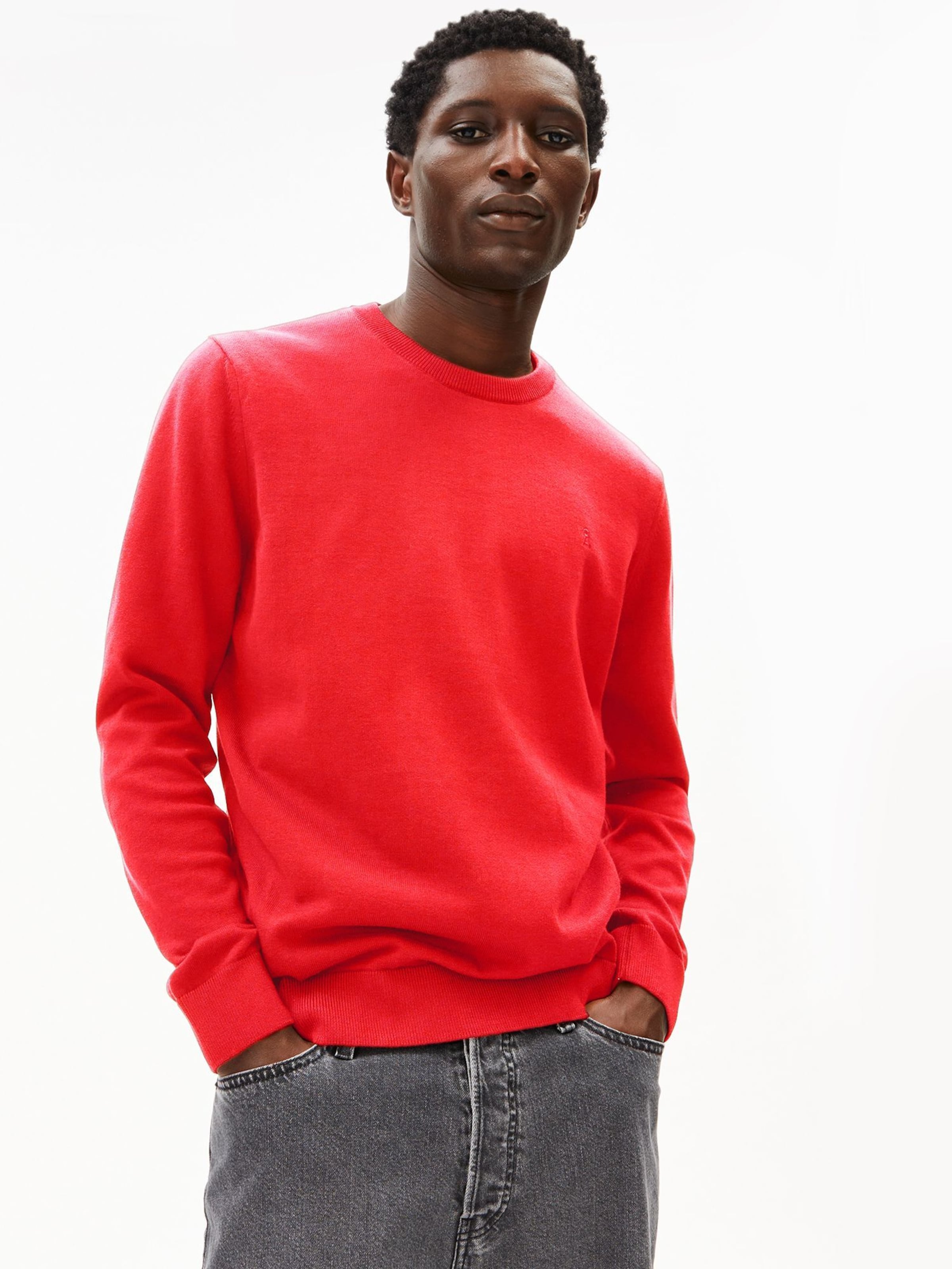 ARMEDANGELS Trui in Rood: voorkant